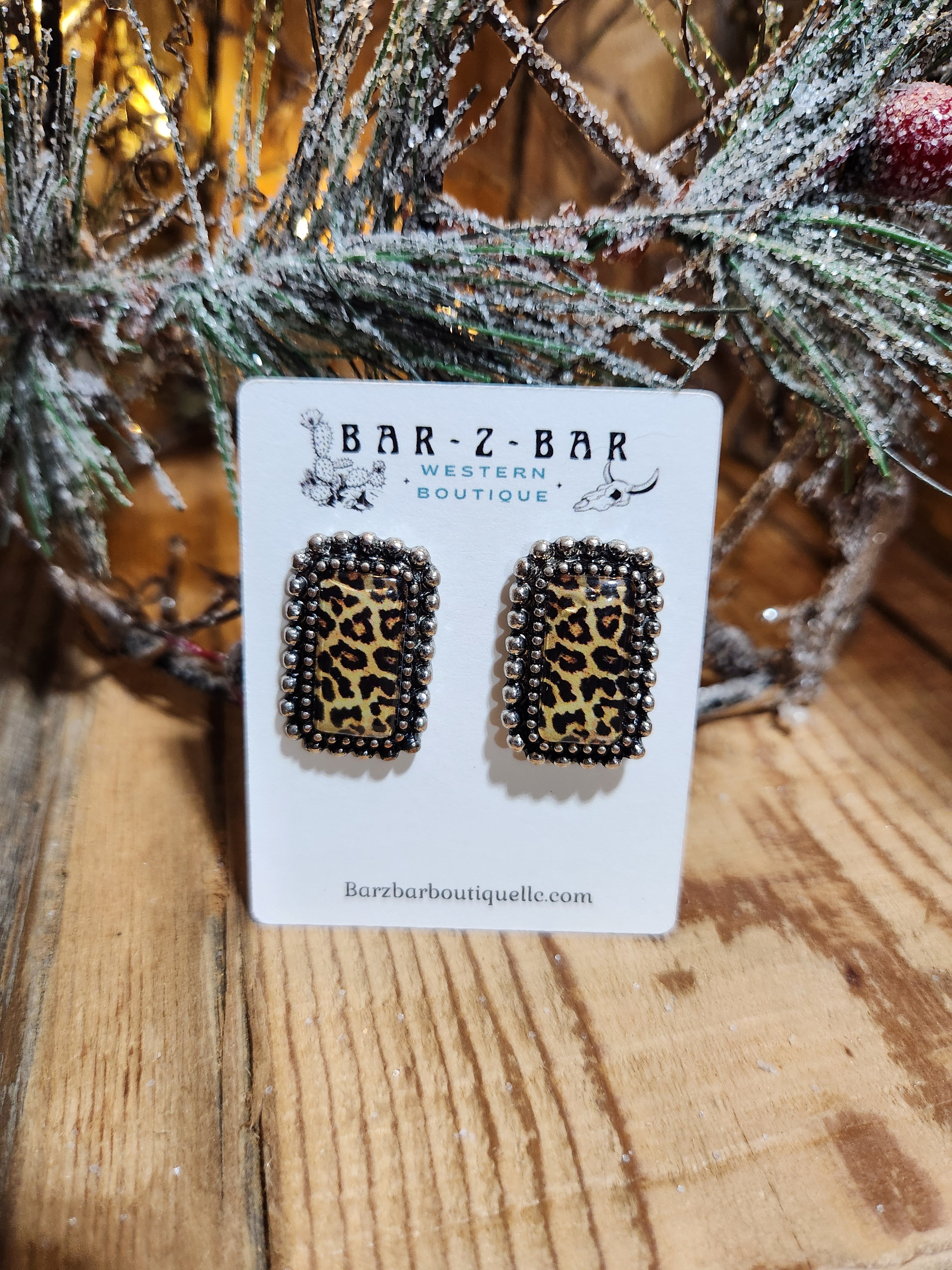 Cheetah Bubble Earrings