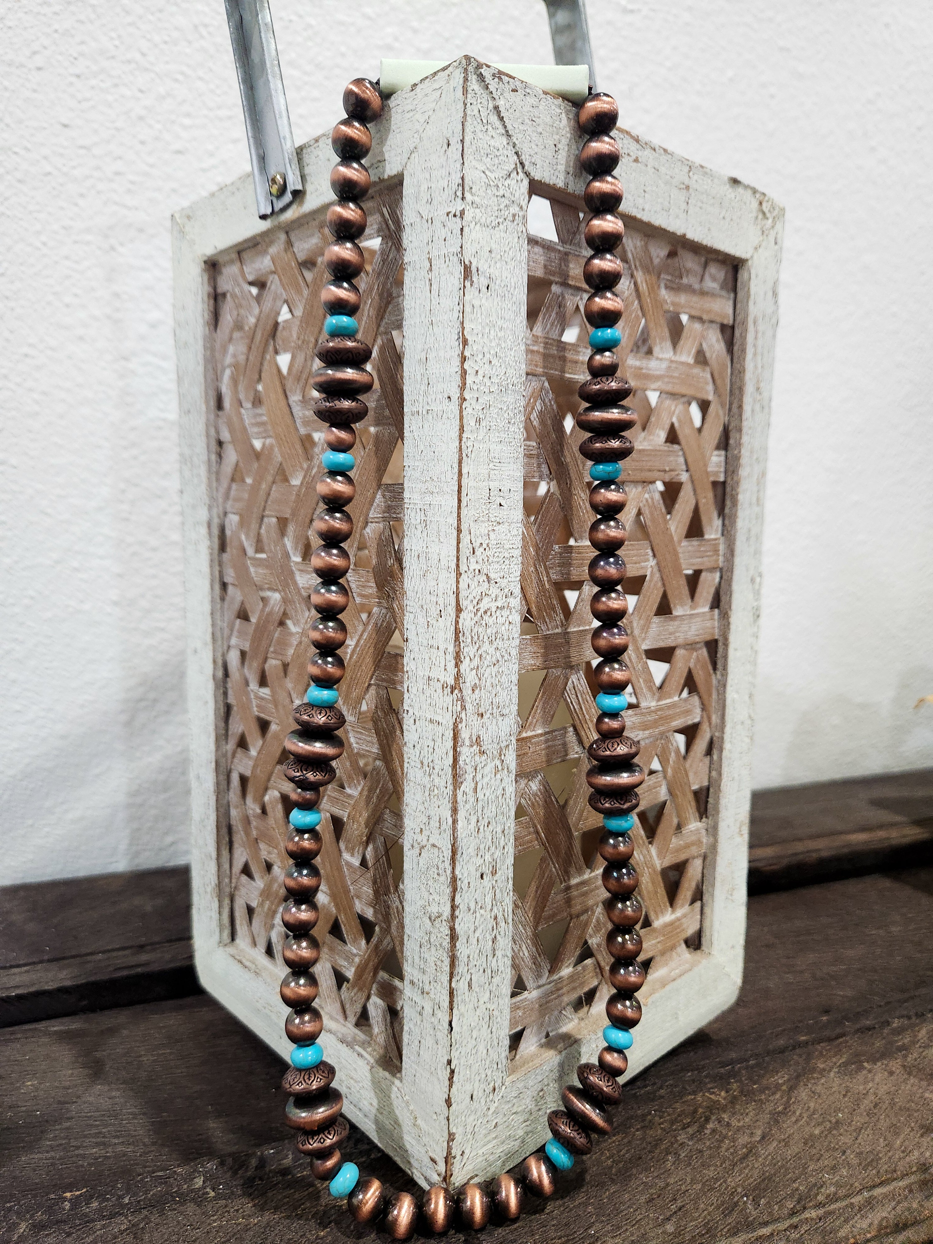 Copper & Turquoise Navajo Necklace