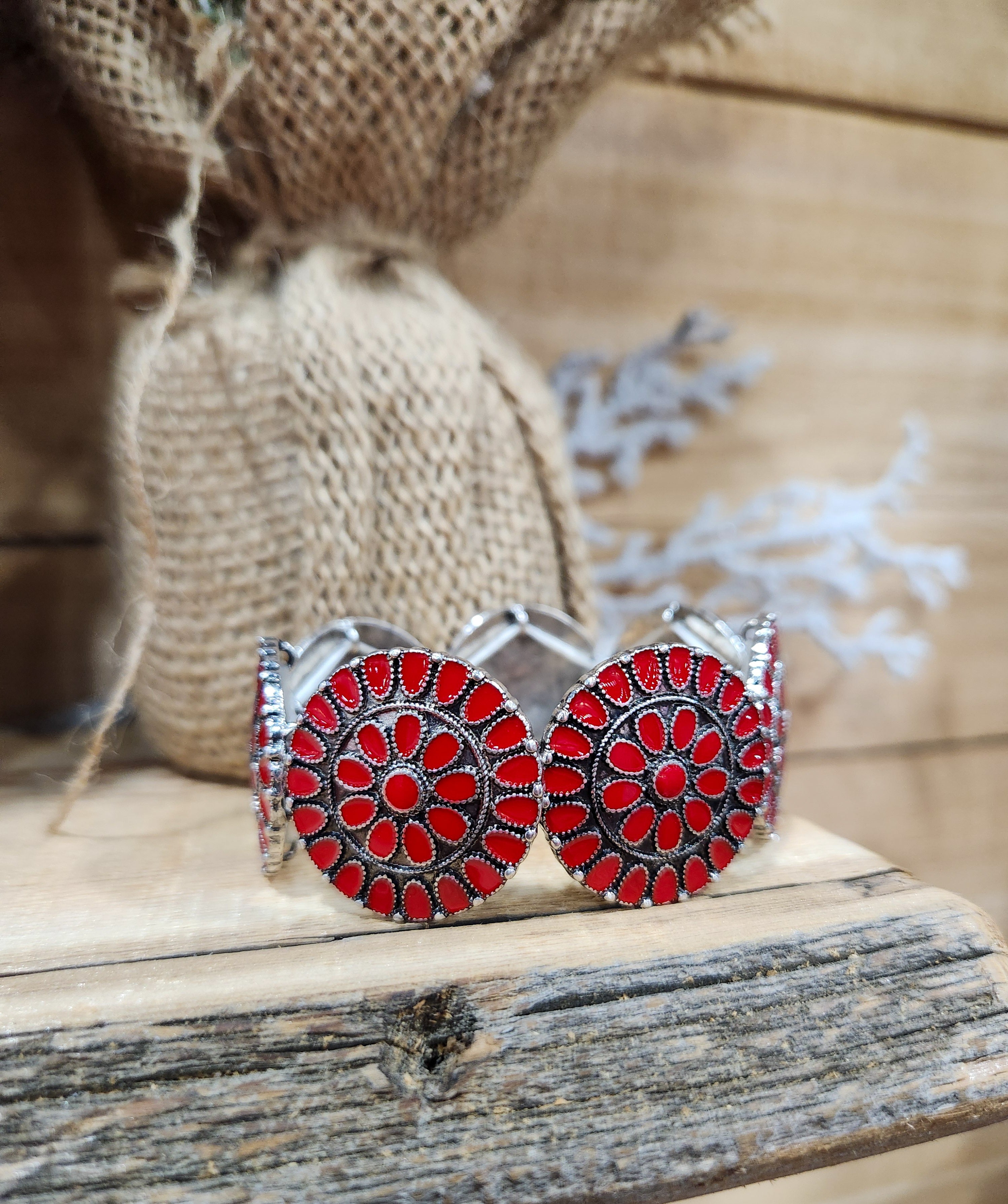 Red Concho Bracelet