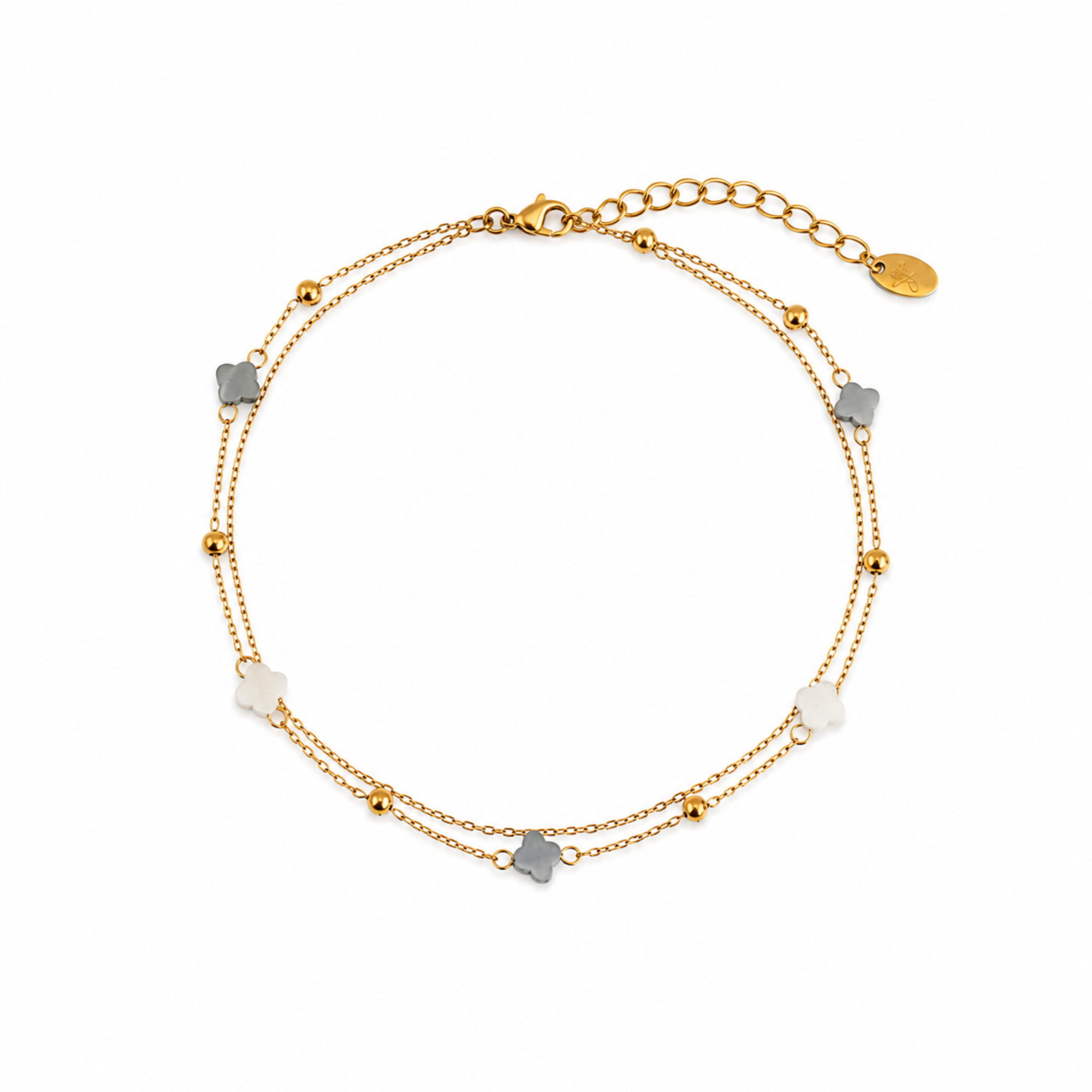 Petite Clover Charm Anklet – Tarnish And Water Resistant