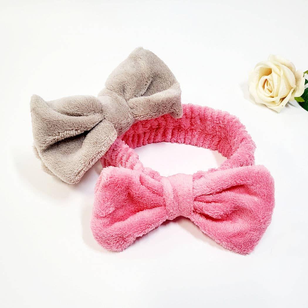 Bow Beauty Spa Headband Assorted Color / ONE SIZE