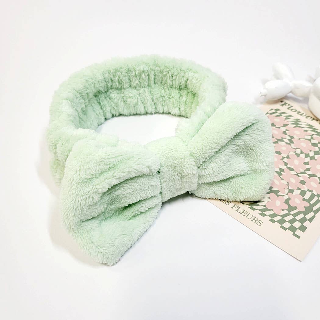 Bow Beauty Spa Headband Assorted Color / ONE SIZE