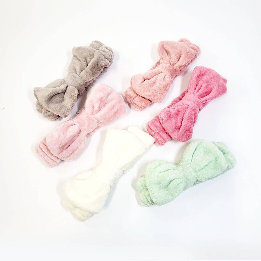 Bow Beauty Spa Headband Assorted Color / ONE SIZE