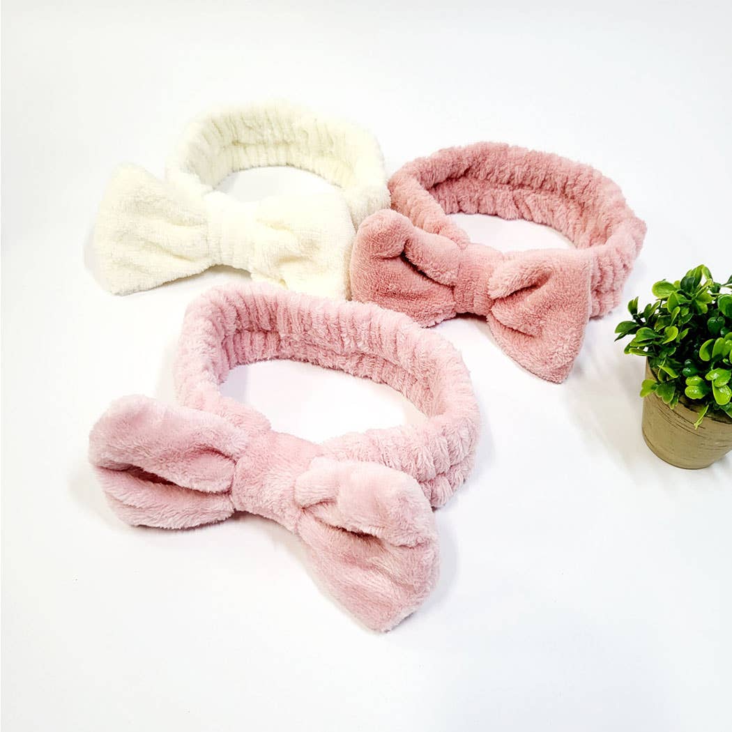 Bow Beauty Spa Headband Assorted Color / ONE SIZE