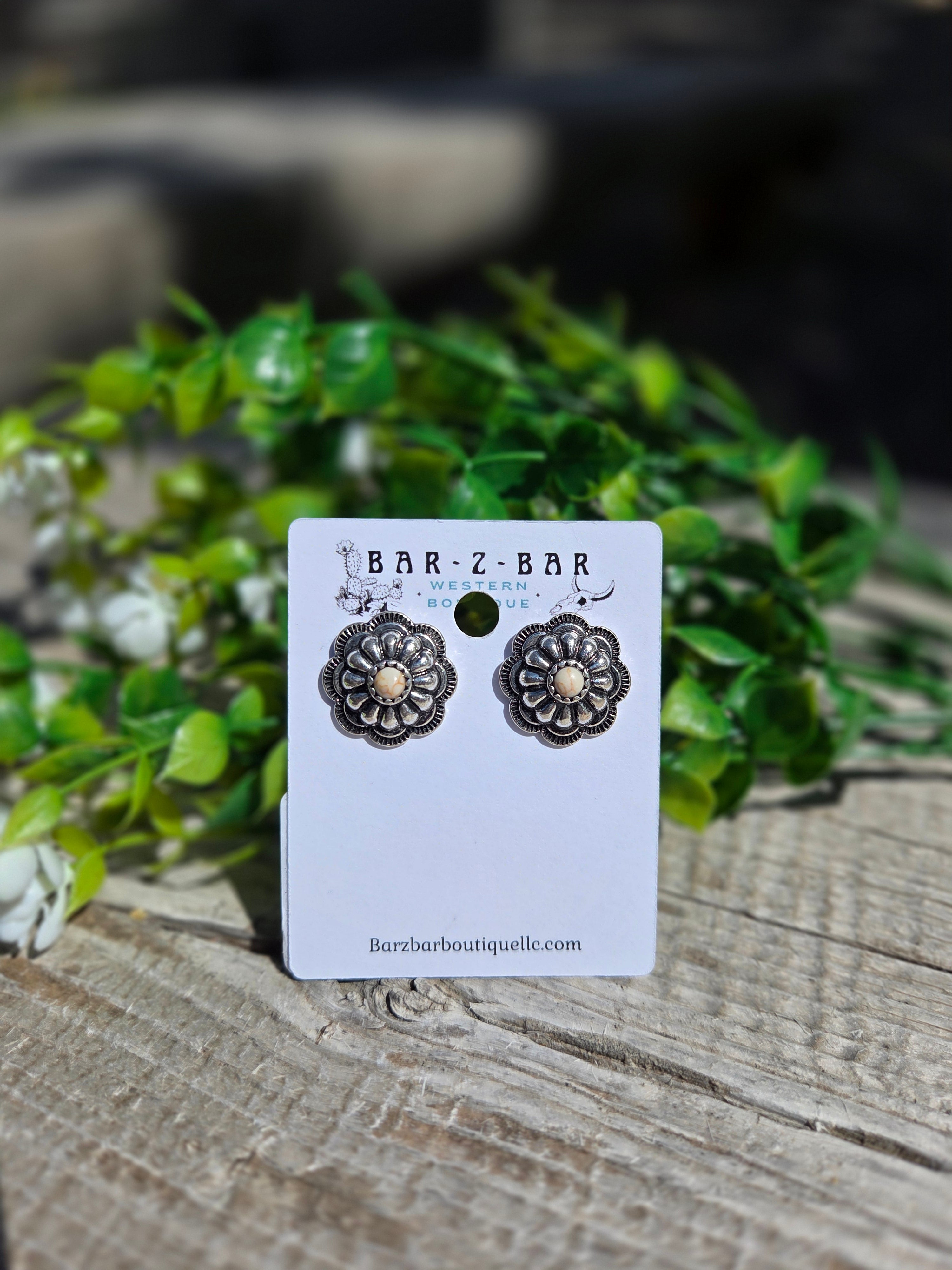 Concho Flower Earrings