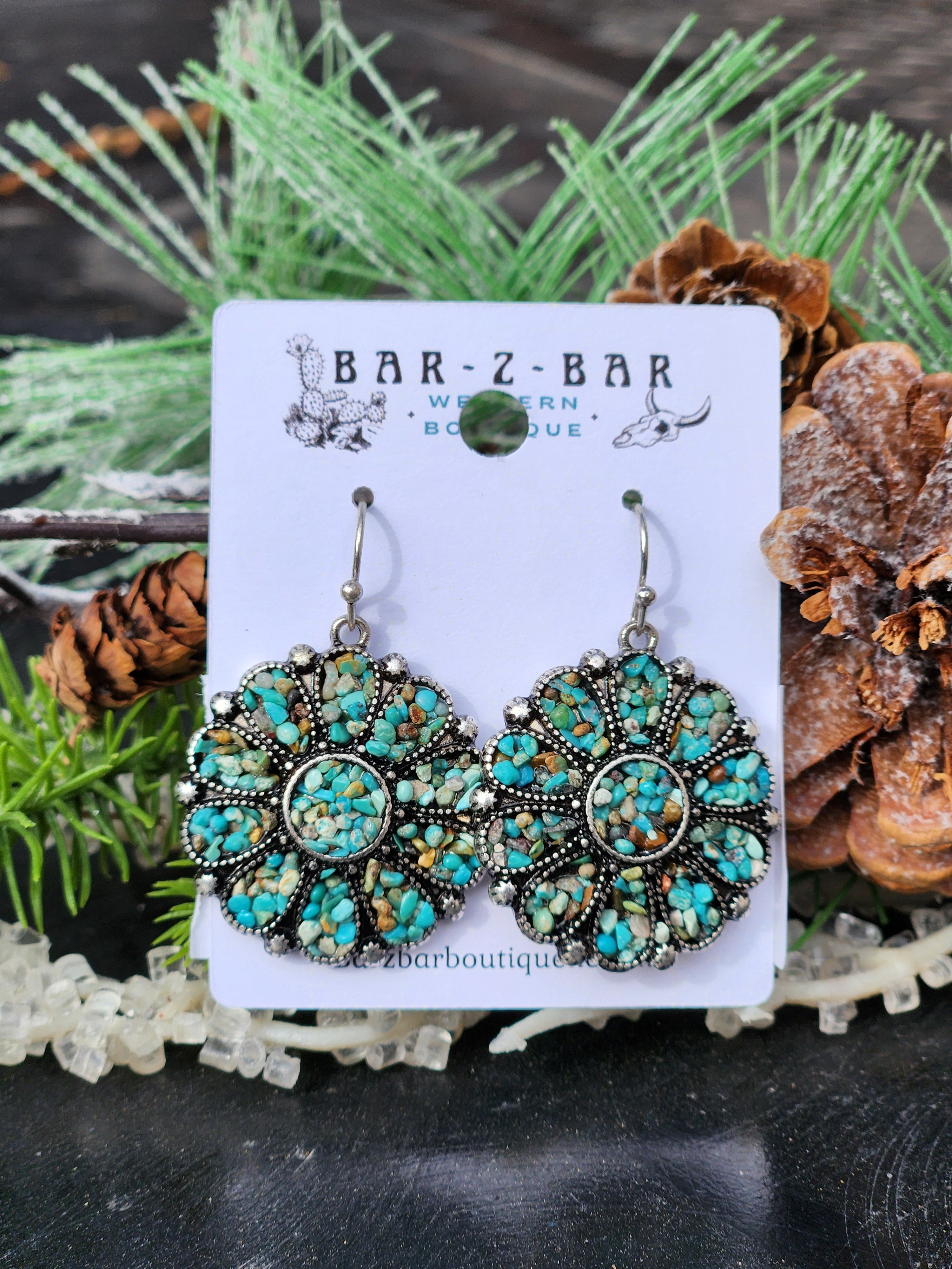 Flower Chip Earrings