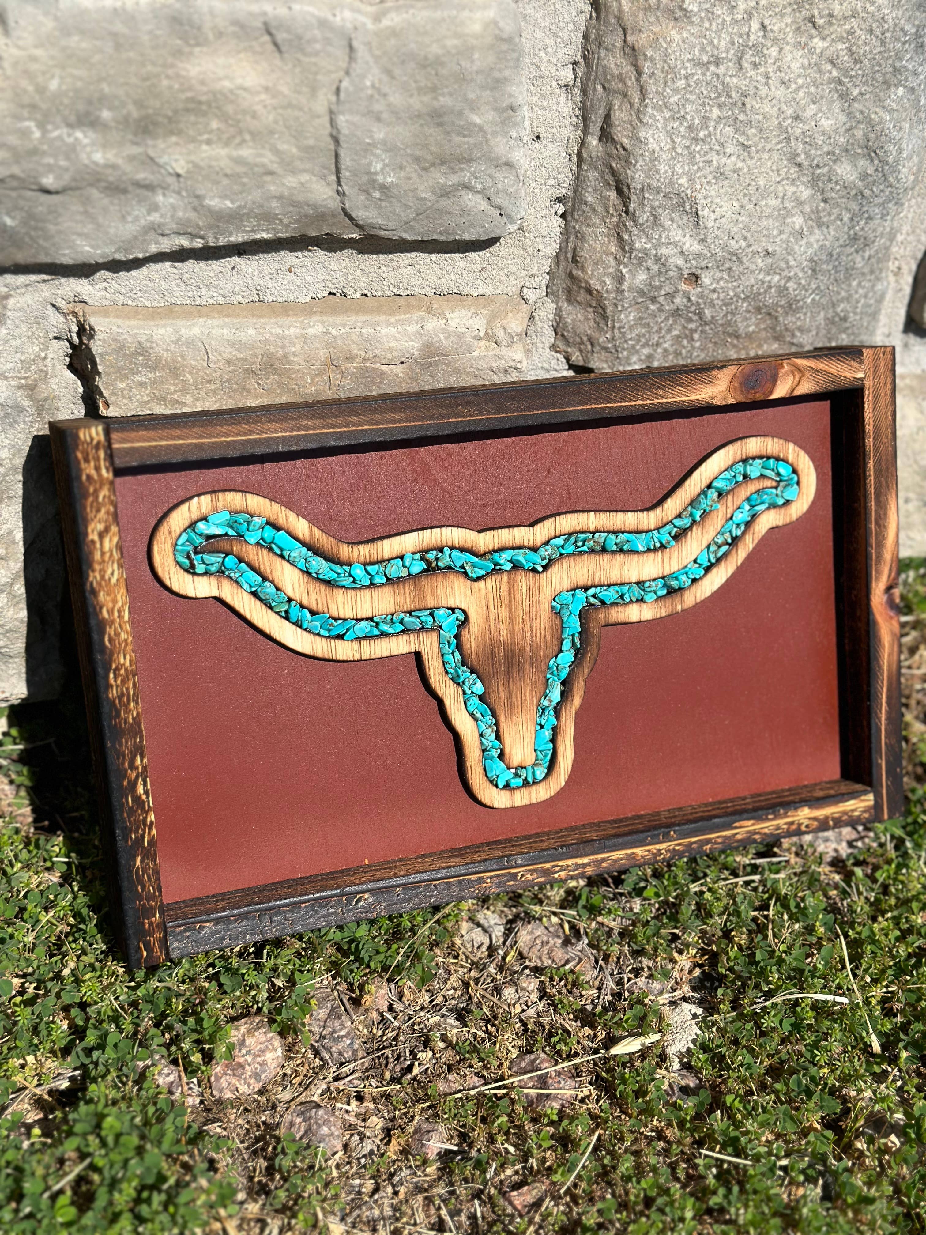 Longhorn turquoise river Decor