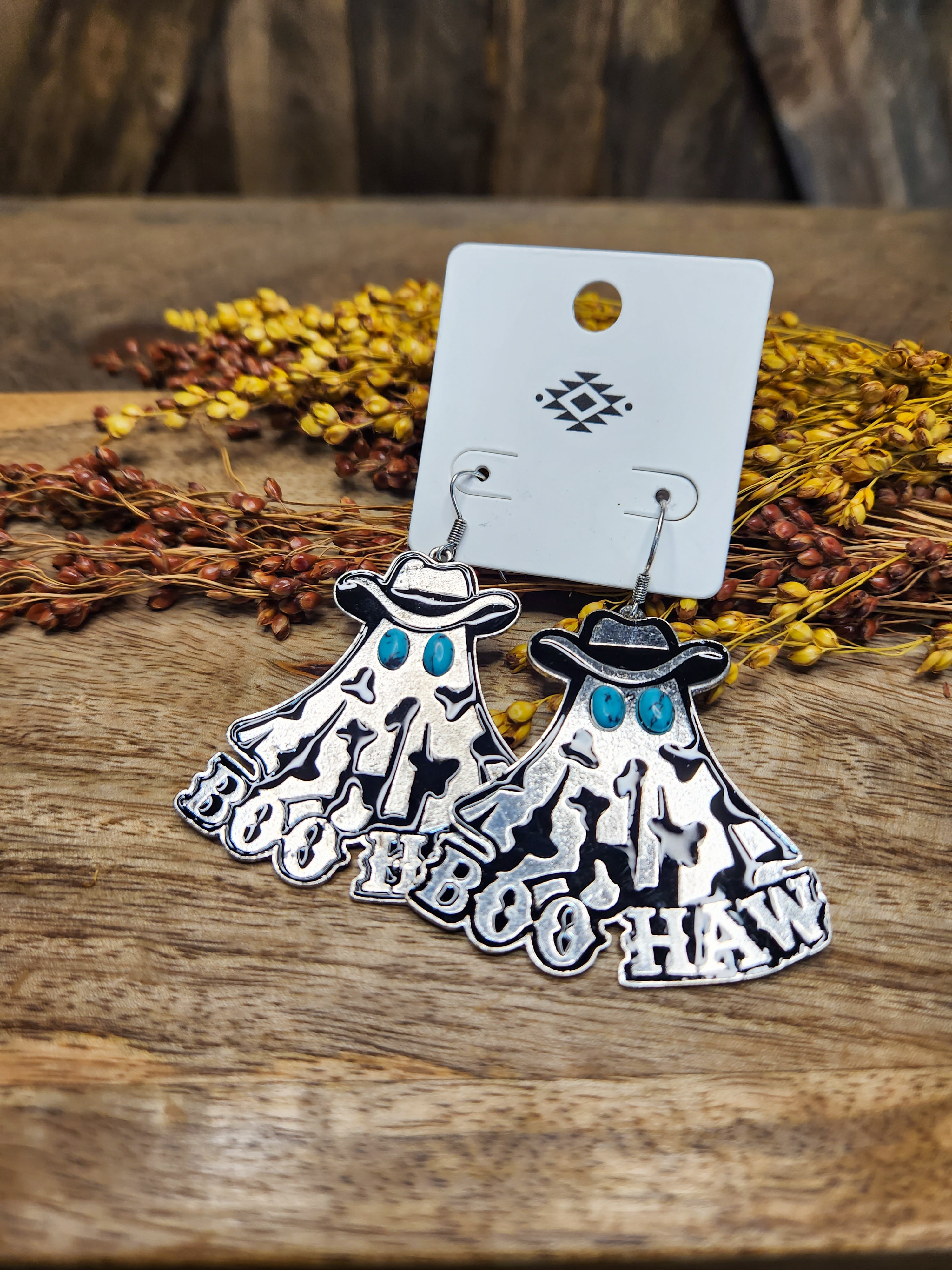 BOO-HAW Western Ghost Earrings