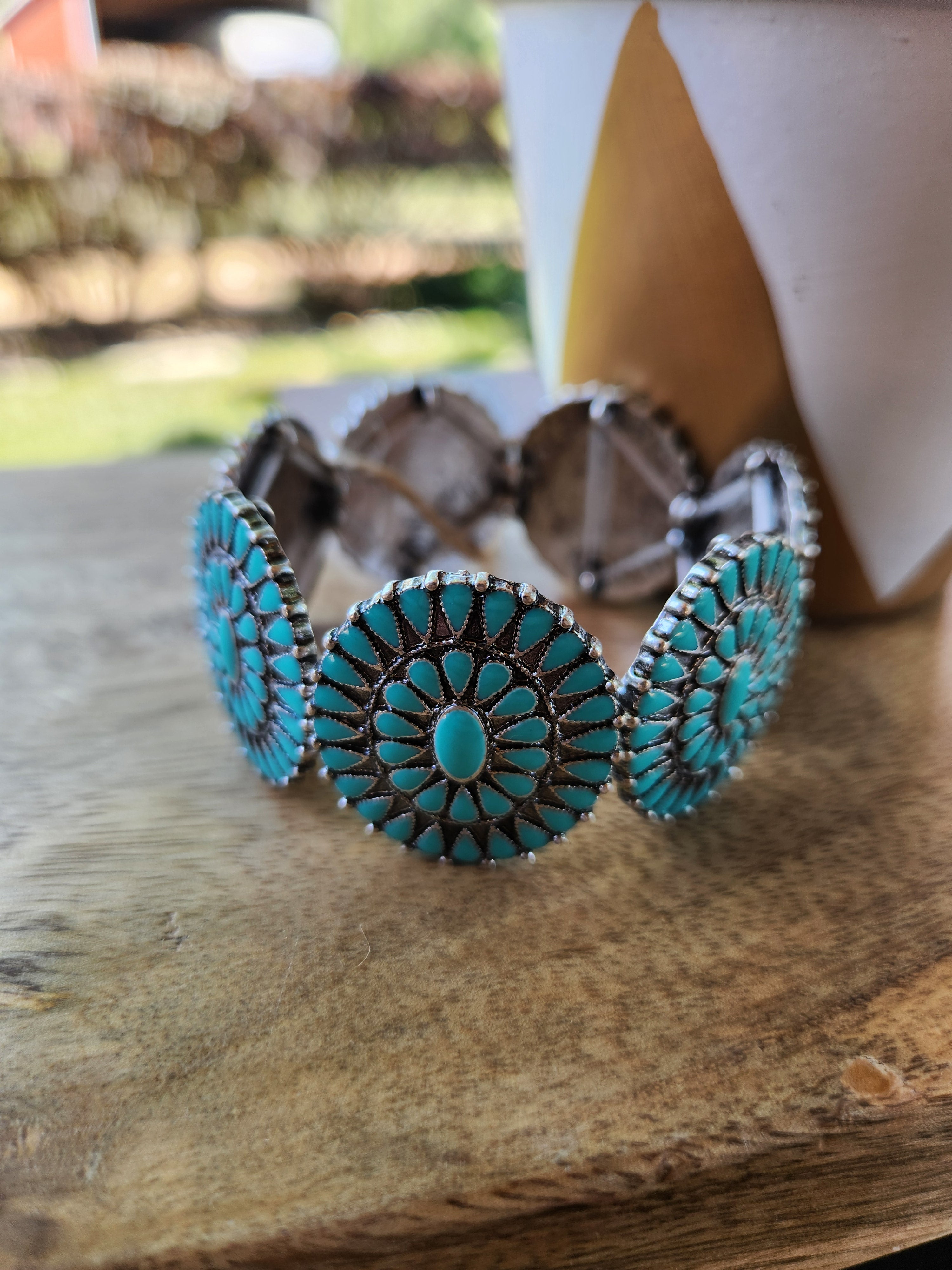 Turquoise Concho Bracelet