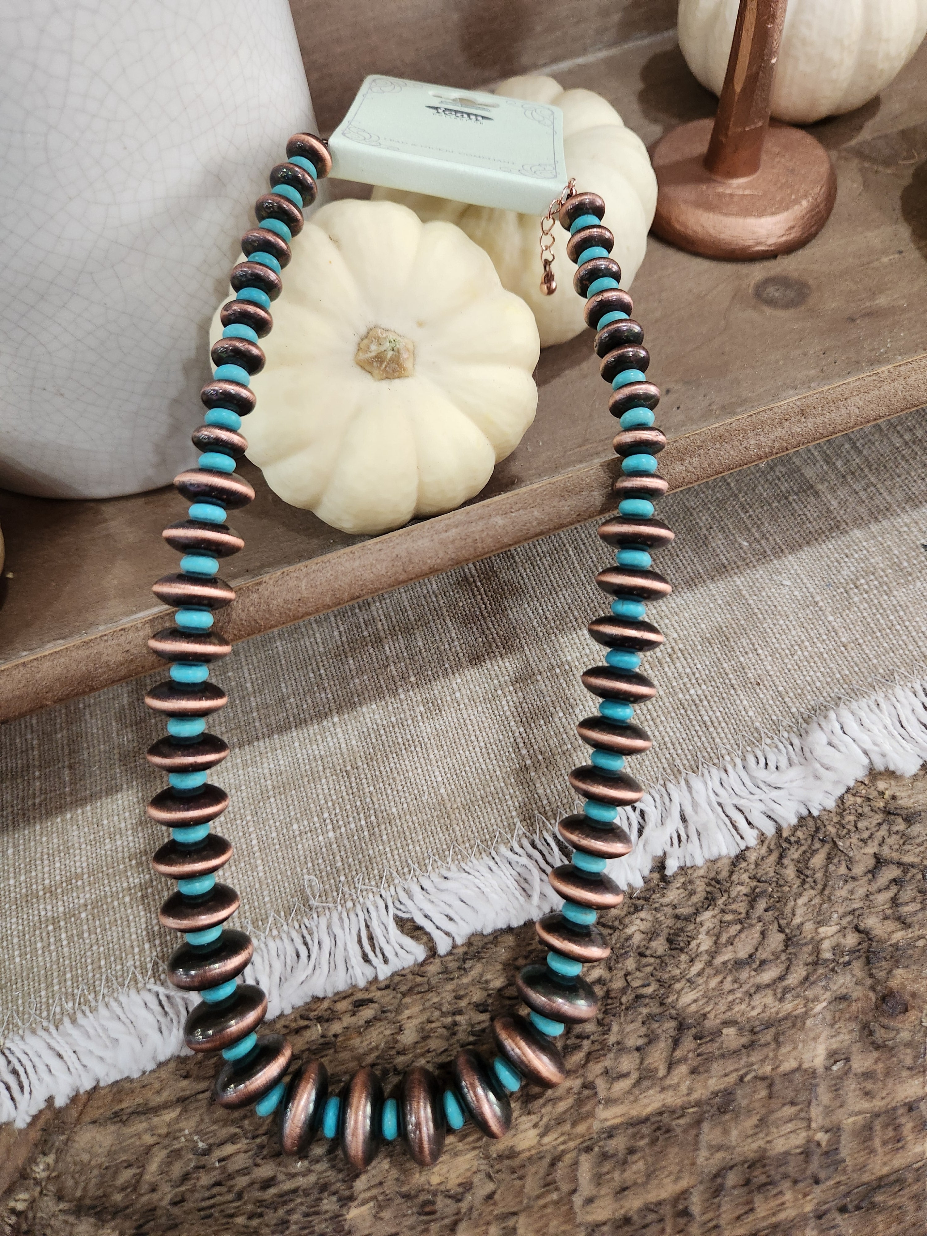 Copper & Turquoise Necklace