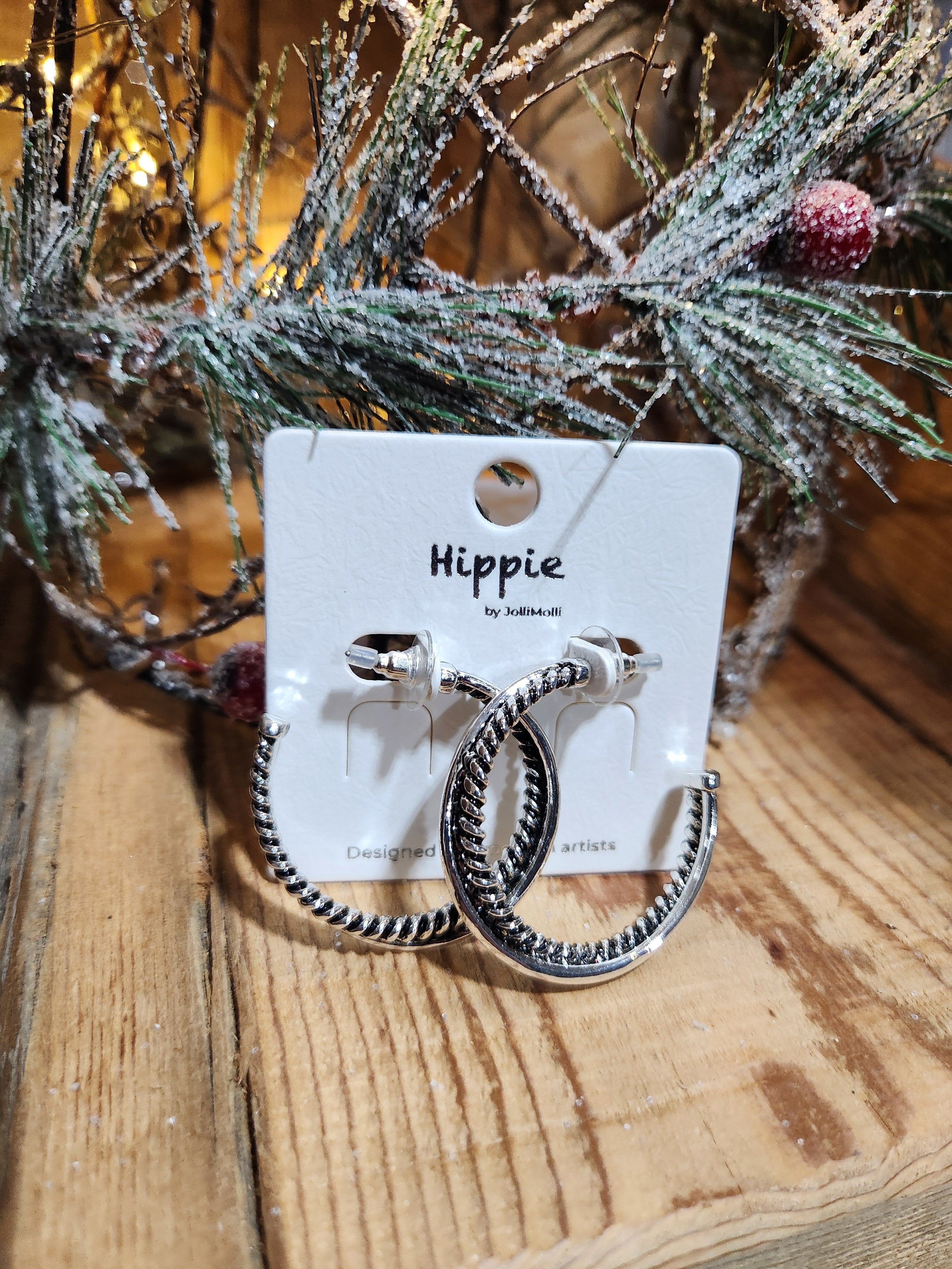 Crossover Hoop Earrings