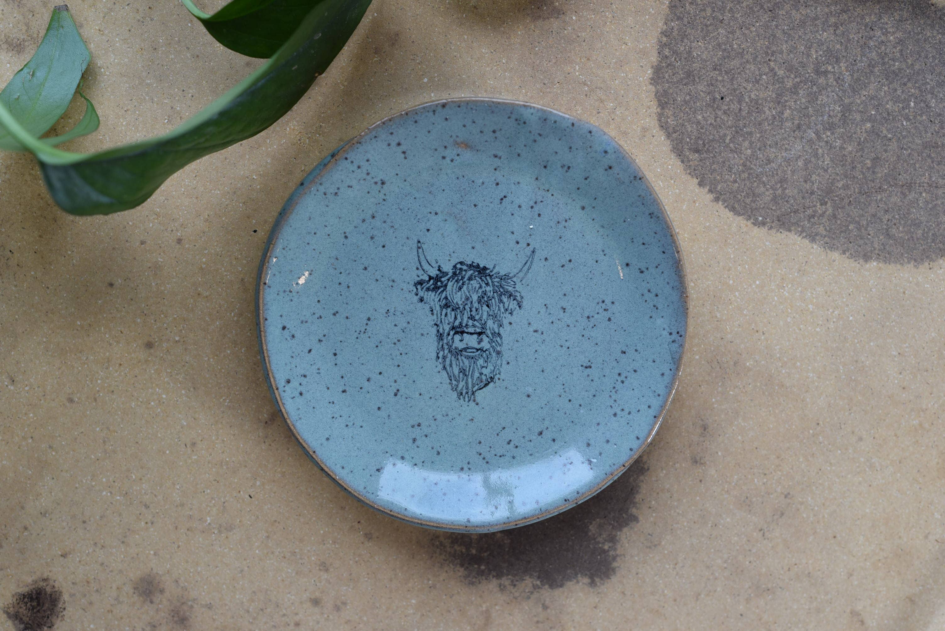 Mini Plate - Highland Cow | Hairy Coo | Scotland Cow