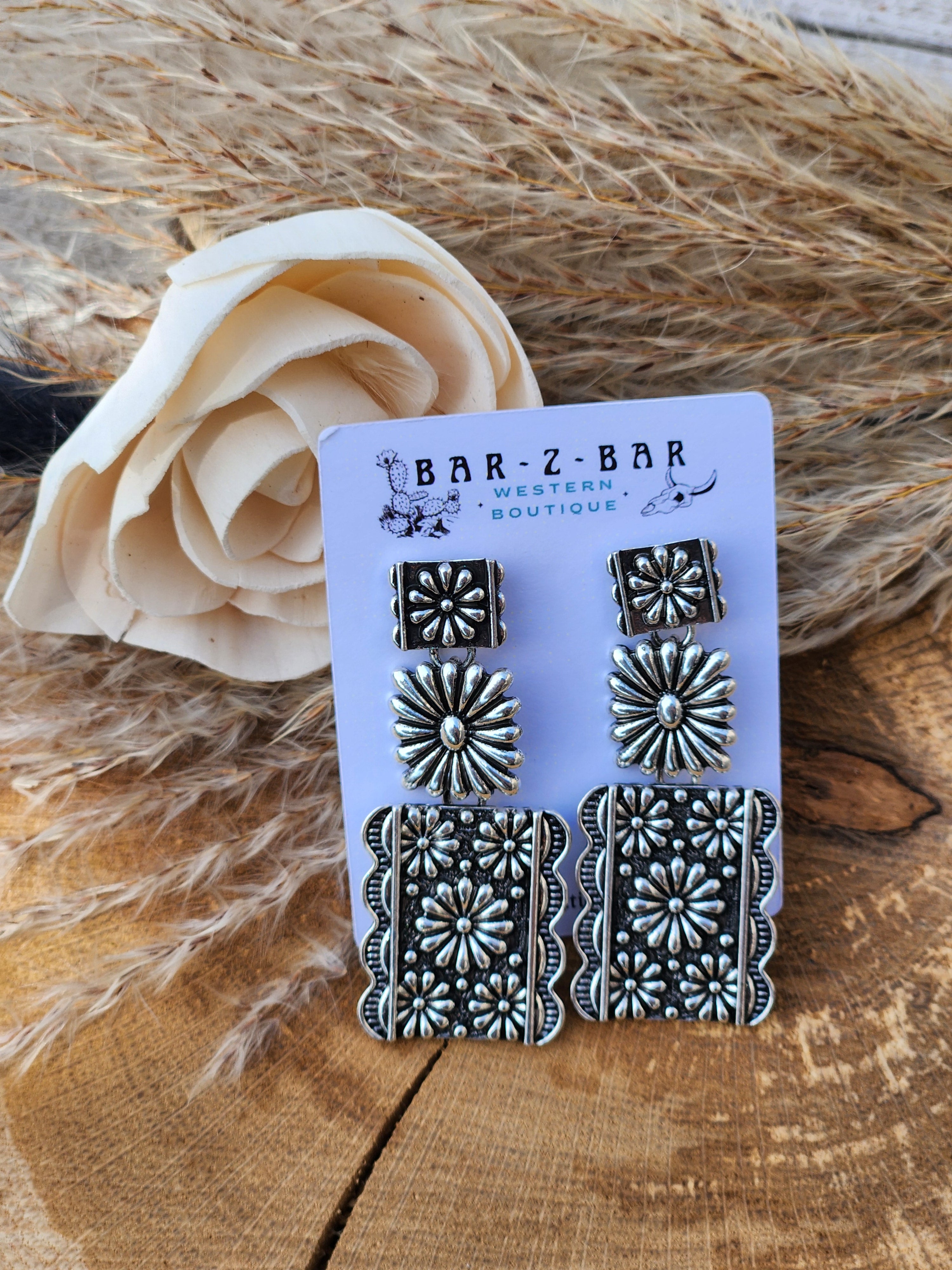 Rectangle Drop Earrings