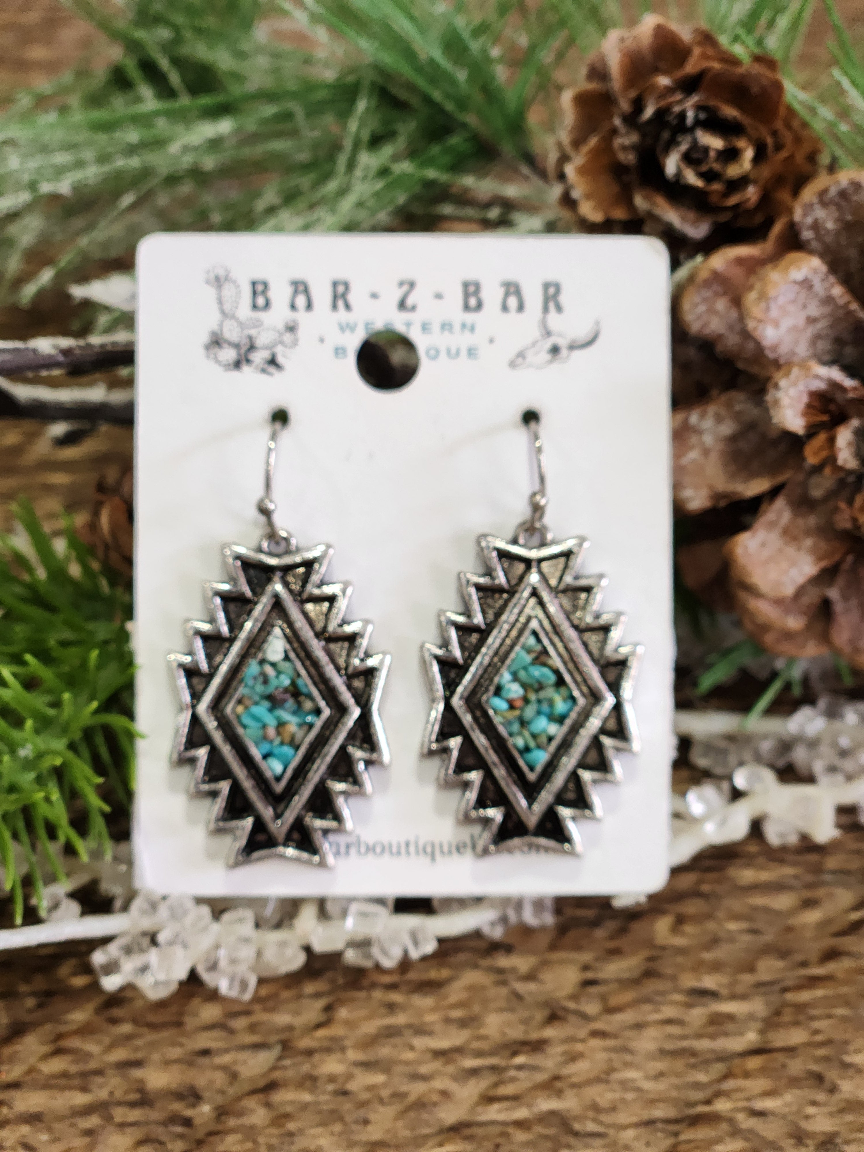 Aztec Chip Earrings